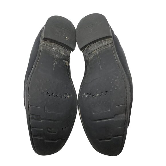 Salvatore Ferragamo Mens 13 Gancini Bit Loafers Black Leather Driving Shoes Flaw main image 13